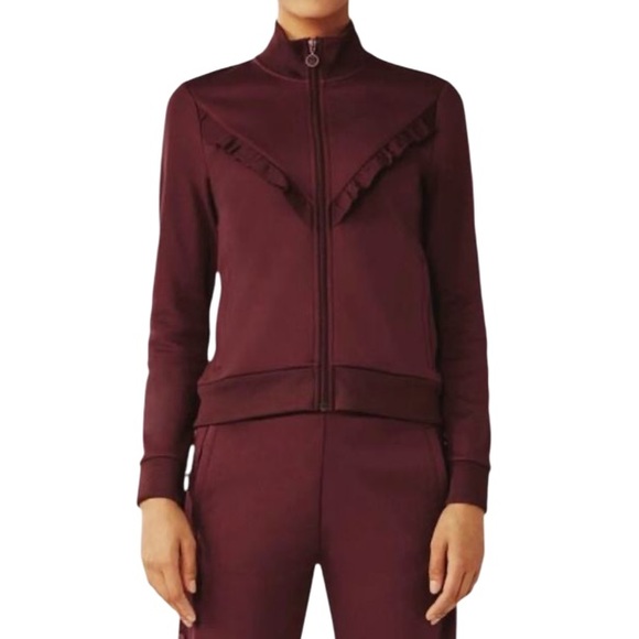 Tory Burch Sport Ruffle Track Jacket - Picture 2 of 13